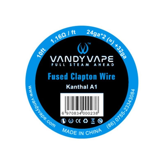 Vandy Vape - Kanthal A1 Fused Clapton Wire 24ga*2(=)+32ga 10ft