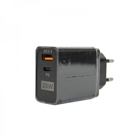 Προσαρμογέας τοίχου/USB Type C 383 20W 5V Fast Charge