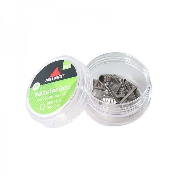 Hellvape NI80 Quad Core Fused Claptons Coils (10pcs)