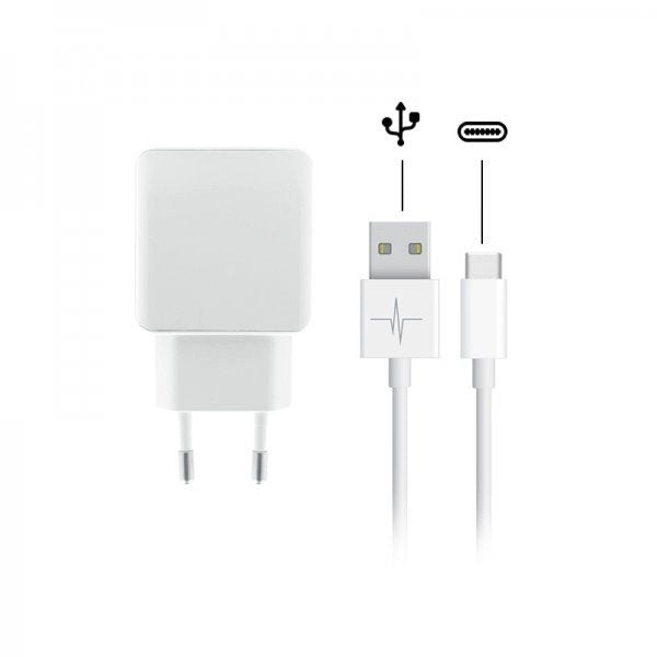 Wave Concept - 2.1A Mains Charger Pack + Type C 2.0 Cable