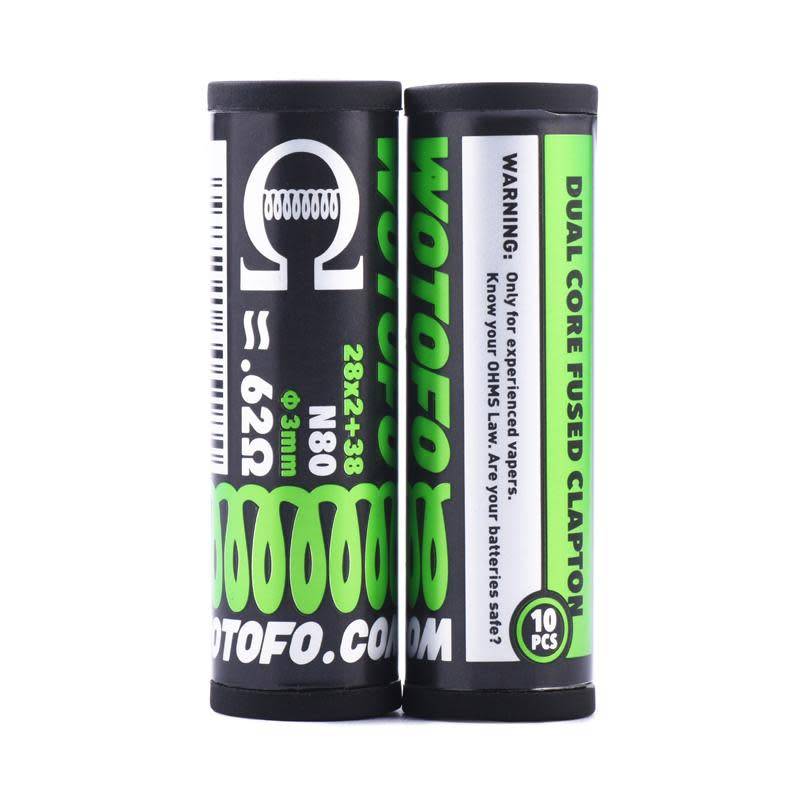 Wotofo Dual Core Fused Clapton 28x2+38 0.62ohm (10pcs)